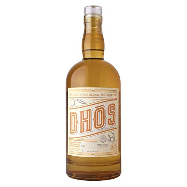 Dhos Orange - Non-Alcoholic Liquor With Orange, Tangerine, Sweet Vanilla & Spice - Non-Alcoholic Spirit To Mix Delicious Margaritas & Mocktails - Keto-Friendly, Zero Sugar, Zero Proof - 750 ML