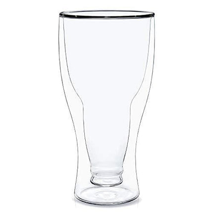 Dragon Glassware Beer Glass, Insulating Double Walled Glass, 13.5-Ounce