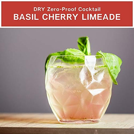 DRY Non-Alcoholic Cherry Botanical Bubbly I 4 Clean Ingredients I Delicious Way to Be Sober & Social I Zero Proof Mocktail Mixer I Craft Non-Alcoholic Multi-Use Beverage, 12 Fl Oz (Pack of 12)