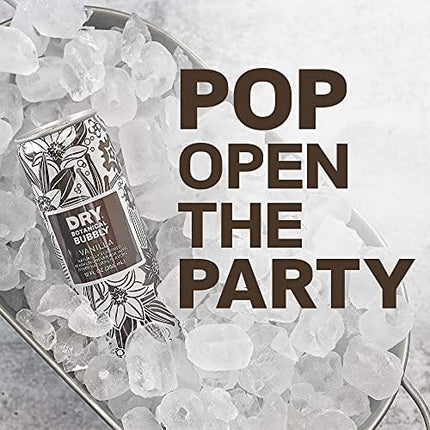 DRY Non-Alcoholic Vanilla Botanical Bubbly I 4 Clean Ingredients I Delicious Way to Be Sober & Social I Zero Proof Mocktail Mixer I Craft Non-Alcoholic Multi-Use Beverage, 12 Fl Oz (Pack of 12)