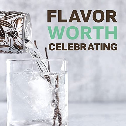 DRY Non-Alcoholic Vanilla Botanical Bubbly I 4 Clean Ingredients I Delicious Way to Be Sober & Social I Zero Proof Mocktail Mixer I Craft Non-Alcoholic Multi-Use Beverage, 12 Fl Oz (Pack of 12)