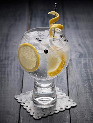 Ikonic Like Alternato Set of 2 Gin Glasses, Short Stem Glasses 19oz 540ml | Balloon Gin Spanish Copa