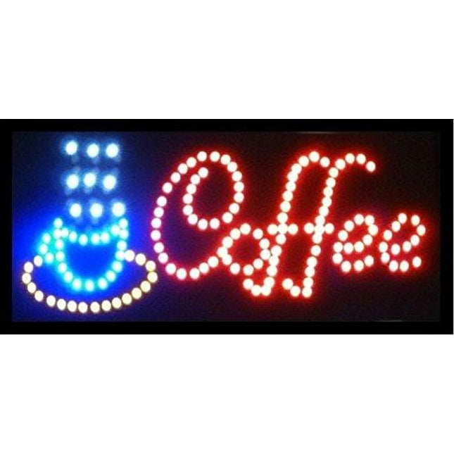 LED Neon Light Coffee Cafe Sign With CUP for Business By"E Onsale" (Coffee L18)