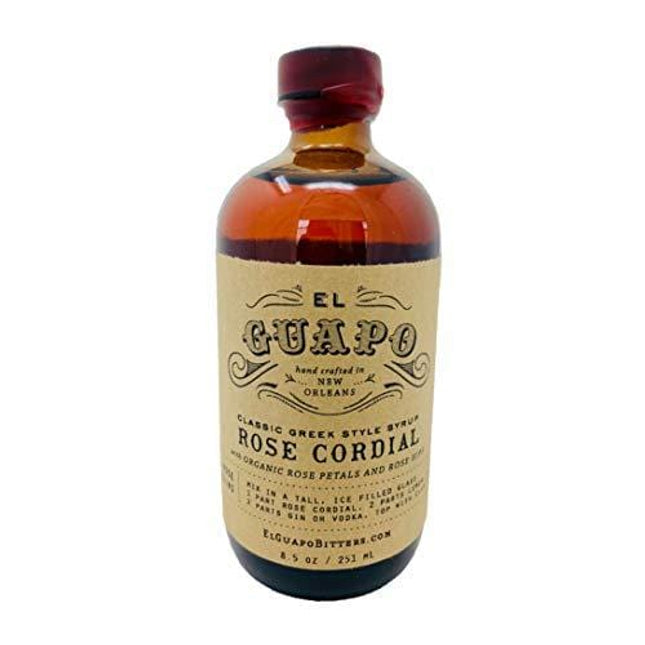 El Guapo Bitters Classic Greek Style Rose Cordial Syrup (16.5oz)
