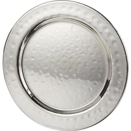 Elegance Hammered 4-Inch Stainless Steel Coasters, Set Of 4