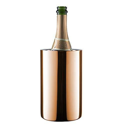 Enoluxe Wine Chiller Bucket - Champagne Bucket - Elegant White Wine Bucket or Champagne Chiller for All 750 ml Bottles - Insulated Wine Cooler Bucket to Keep Wine Cold (Copper Finish)