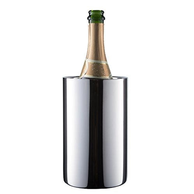 Enoluxe Wine Chiller Bucket - Champagne Bucket - Elegant White Wine Bucket or Champagne Chiller for All 750 ml Bottles - Insulated Wine Cooler Bucket to Keep Wine Cold (Stainless Steel)