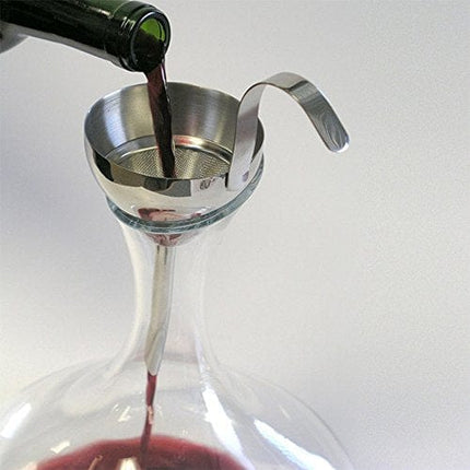Epic Products Wine Decanting Funnel with Filter Screen, 7.5-Inch