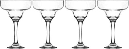 Epure Firenze Collection 4 Piece Margarita Glass Set - Classic For Drinking Margaritas, Pina Coladas, Daiquiris, and Other Cocktails (Margarita Glass (10 oz))