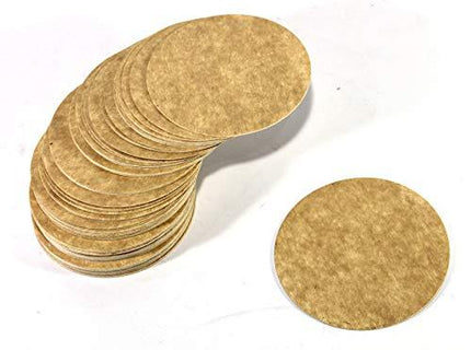 eSplanade Disposable Coaster - Made of Paper (Set of 100) - Use and Throw Reversible Coasters - Perfect for Bar, Hotel, Restaurant Purpose & Parties (Brown Round)