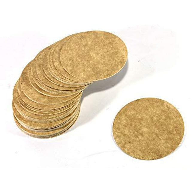 eSplanade Disposable Coaster - Made of Paper (Set of 100) - Use and Throw Reversible Coasters - Perfect for Bar, Hotel, Restaurant Purpose & Parties (Brown Round)