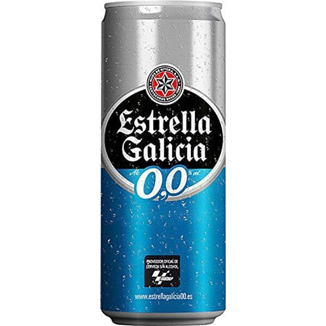 Estrella Galicia - Lager - 0,0 - Non-Alcoholic Beer - 16 oz (24 Cans)