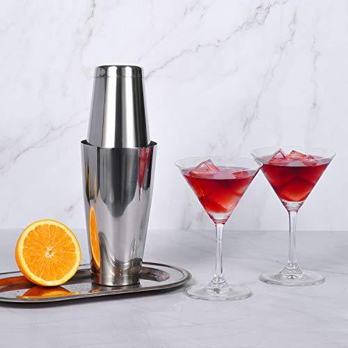 Etens Bar Cocktail Shaker, 24 oz Martini Shaker Drink Mixer with Built-In  Strainer for Bartending – Stainless Steel Bartender Shakers for Mixed  Drinks
