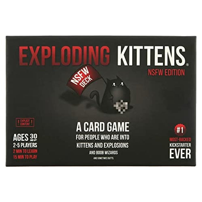 NSFW by Exploding Kittens - Card Games for Adults & Teens - A Russian Roulette Card Game (Package May Vary)