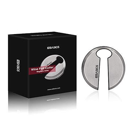EZBASICS Wine Foil Cutter, Stainless Steel Cutter, Magnetic Design, Gift Package