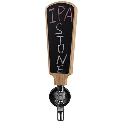 Fanfoobi Rustic Carved Beer Tap Handle with Chalkboard, DIY kegerator tap handles, Tall 7.4" Great for Tap Rooms,breweries and Home Kegerators