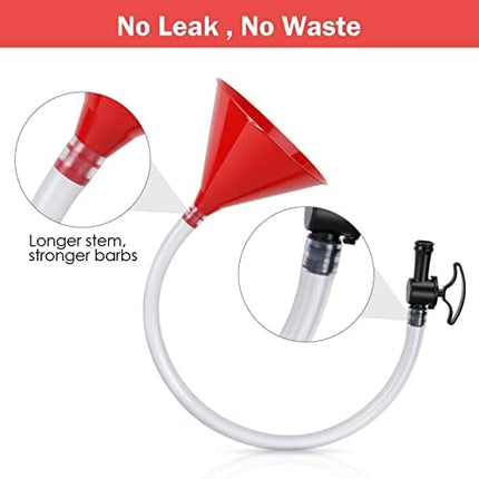 Farielyn-X Beer Bong Funnel with Valve - Newest Valve Design Extra Long 2.5 feet (30 inch) Kink Free Tube & Leakproof Easy Valve Premium Funnel for Beer Drinking Games, College Parties(Single Header)