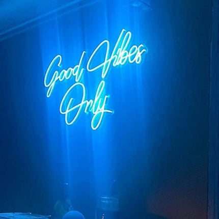 Advanced Mixology Good Vibes Only Neon Sign Light Wall Art Gifts,Neon Sign Wall Art,Neon Sign Wall Decorations Bar Pub Club Rave Apartment Home Decor Party Christmas Decor