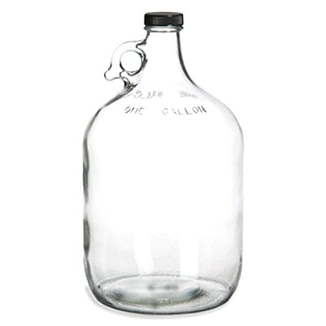 4 Glass Water Bottle, Includes 38 mm Polyseal Cap, 1 gal Capacity (Pack of 4)