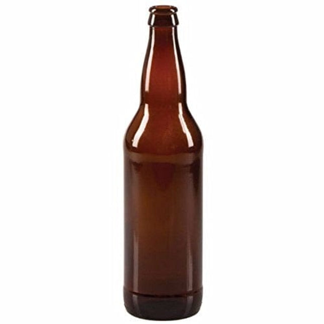 FastRack 22 oz. Beer Bottles- AMBER- Case of 12 (12 - 22ox Amber Bottles)