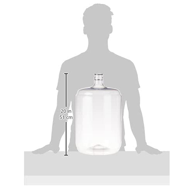 FastRack PET Plastic Carboy, 6 Gallon, Clear