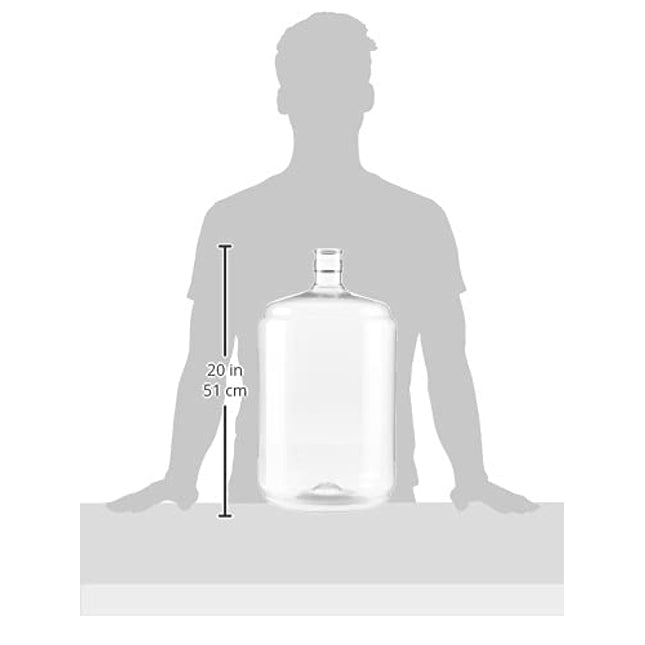Vintage Shop FBA_2611731 Plastic 5 Gallon Carboy, Clear