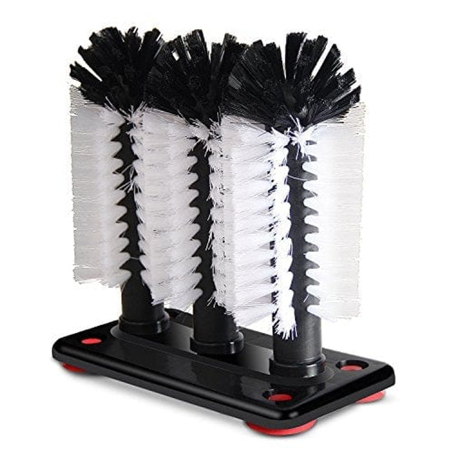 Glass Washer Brush Cleaner - 3 Brushes per Base