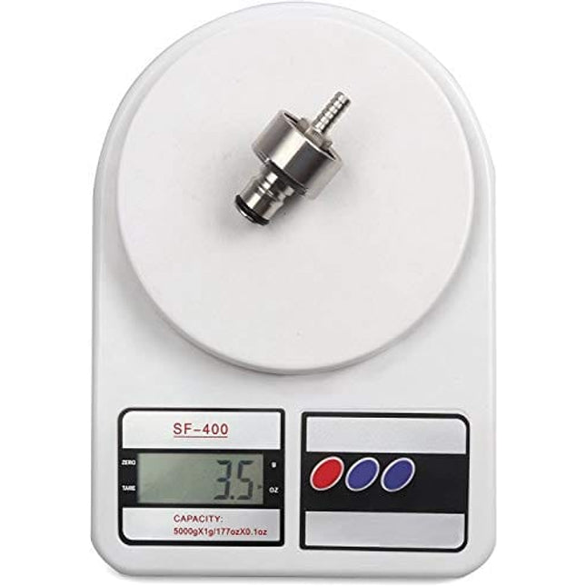 FERRODAY Stainless Steel Carbonation Cap Forced Carbonation PET Bottle Filling 5/16 Barb CO2 Coupling to Carbonate Soda Beer Stainless Steel PET Bottle Carbonation Cap + O-ring + Gasket