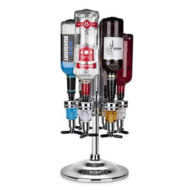 Final Touch 6 Bottle Bar Caddy Liquor Dispenser