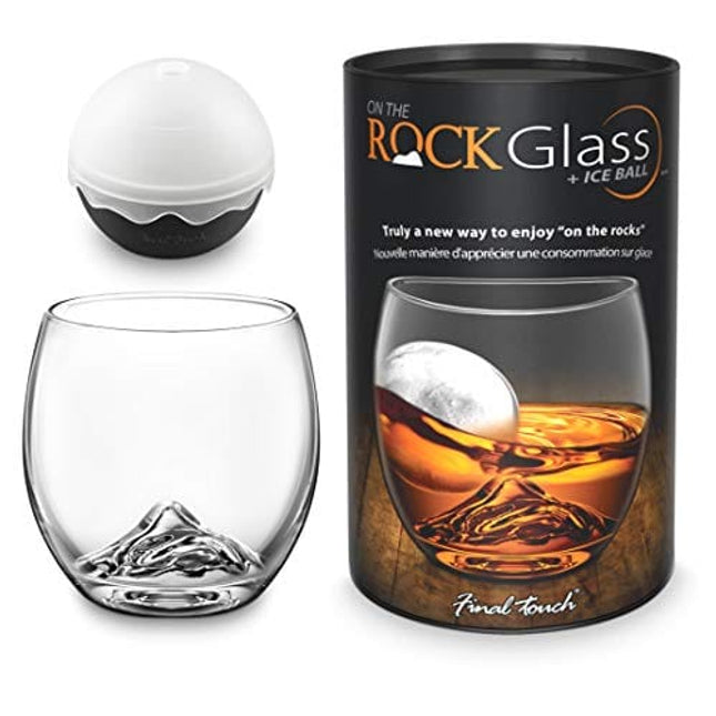 Final Touch On The Rock Glass with Ice Ball Maker
