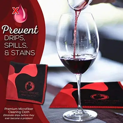 Finest Amore Wine Decanter - 1200ml Heart Shaped Red Wine Carafe - Lead-free Crystal Glass, Wine Gift, Wine Accessories