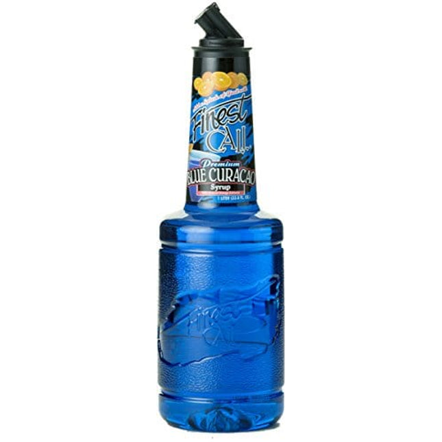 Finest Call Premium Blue Curacao Drink Mix, 1 Liter Bottle (33.8 Fl Oz), Individually Boxed