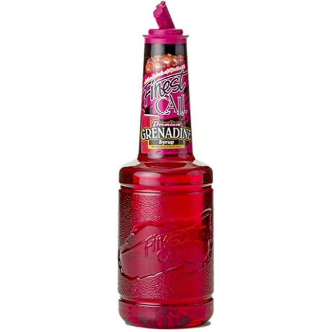 Finest Call Premium Grenadine Syrup Drink Mix, 1 Liter Bottle (33.8 Fl Oz), Individually Boxed