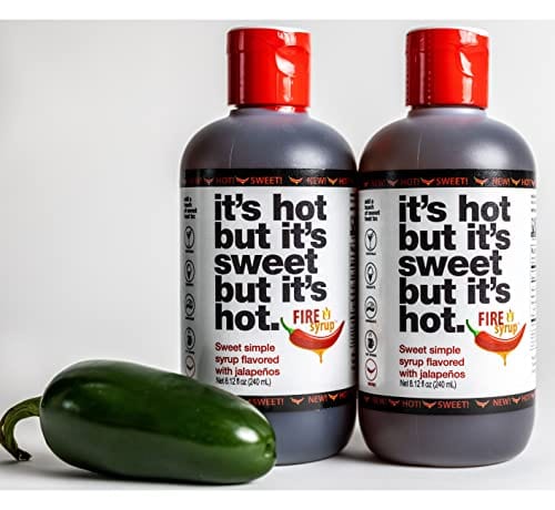 Fire Syrup Fire Syrup with Margarita Cocktail Rim Dipper - Jalapeno Infused Simpl ...