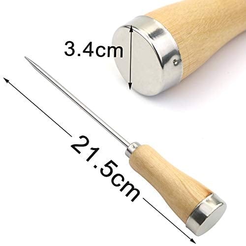 Ice Pick Stainless Steel with Safety Wooden Handle for Kitchen Tool