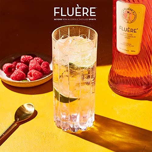 FLUÈRE PINK GIN ALTERNATIVE – Fresh Rasberry Blend, Non-Alcoholic Spir ...