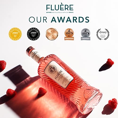 FLUÈRE PINK GIN ALTERNATIVE – Fresh Rasberry Blend, Non-Alcoholic Spir ...