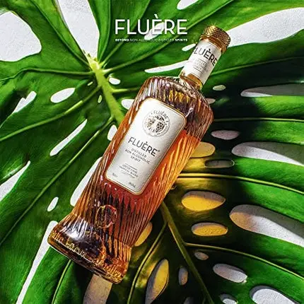 FLUÈRE RUM ALTERNATIVE – Spiced Cane Dark Roast, Non-Alcoholic Distilled Spirit with Sugar Cane Molasses, 23.7 Fl Oz | Created for Cocktails