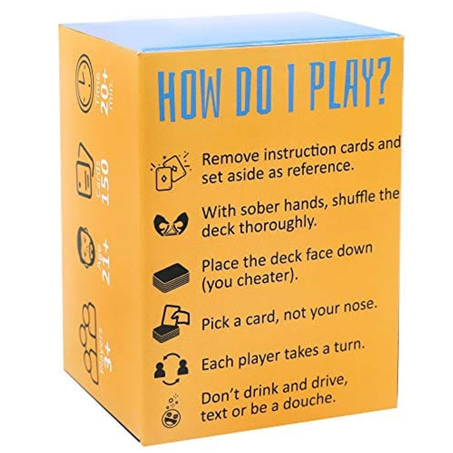 Stop Thinking Start Drinking! Card Game for Adults - 150 Cards to Help Your Party get (at Least) Tipsy, or (Probably) Drunk - Truth or Dare, Most Likely to, Skills Challenge, and More!