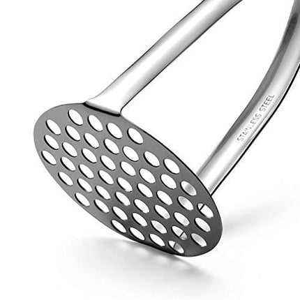 FLYINGSEA Potato Masher,Professional 18-10 Stainless Steel Potato Masher,Garlic Press,Cooking And Kitchen Gadget. (Two-sided)