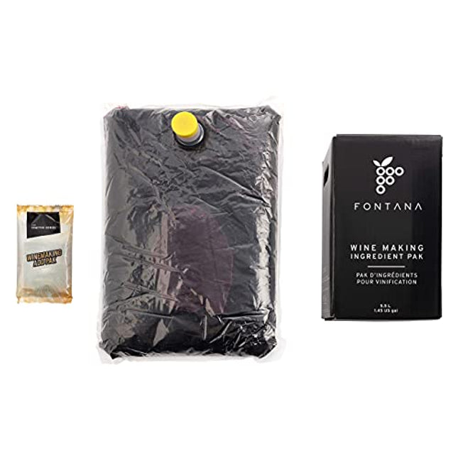 Merlot Fontana Wine Making Kit Premium (28 Day kit), 15.4lbs