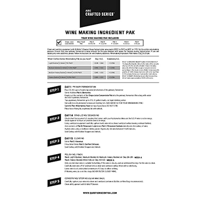 Merlot Fontana Wine Making Kit Premium (28 Day kit), 15.4lbs