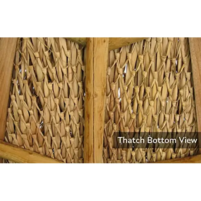 FOREVER BAMBOO Mexican Thatch Roof Runner Roll Duck Blind Grass Tiki Hut Thatch Duck Boat Blinds Palapa Thatch Roofing for Tiki Bar Huts, Tan, 35" x 60'