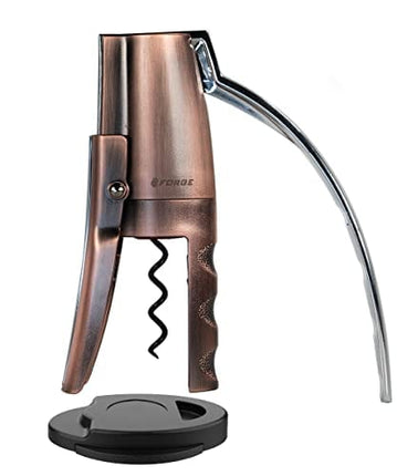 Forge Premium Quality Lever Corkscrew Wine Opener with Foil Cutter