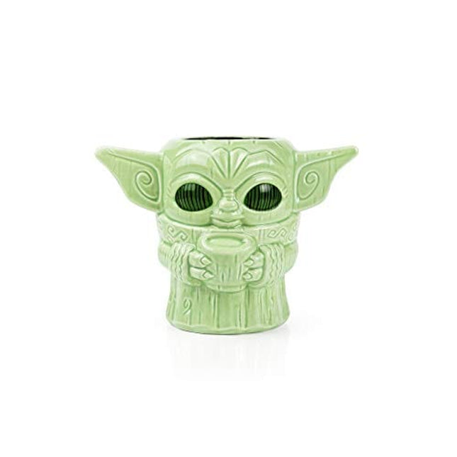 Geeki Tikis Star Wars: The Mandalorian The Child Baby Yoda Mug | Official Star Wars Collectible Tiki Style Ceramic Cup | Holds 16 Ounces