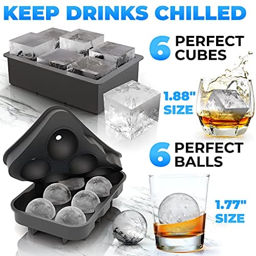 Round Ice Cube Tray Ball Maker Mold For Freezer With Container Mini Circle Ice  Cube Tray Making 99pcs Sphere Ice Chilling Cocktail Whiskey Tea Coffee