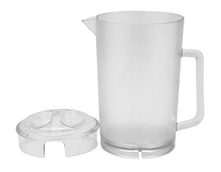 G.E.T. Heavy-Duty Shatterproof Plastic 2 Quart Pitcher with Lid, BPA Free (64 Ounce), Clear