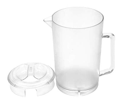 G.E.T. Heavy-Duty Shatterproof Plastic 2 Quart Pitcher with Lid, BPA Free (64 Ounce), Clear