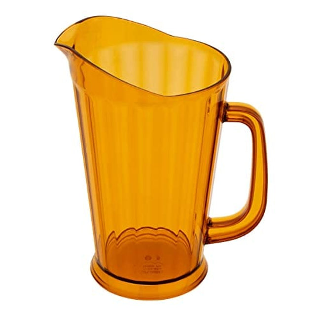 G.E.T. P-1064-1-A-EC BPA-Free Break-Resistant Plastic Serving Pitcher, 60 Ounce, Amber