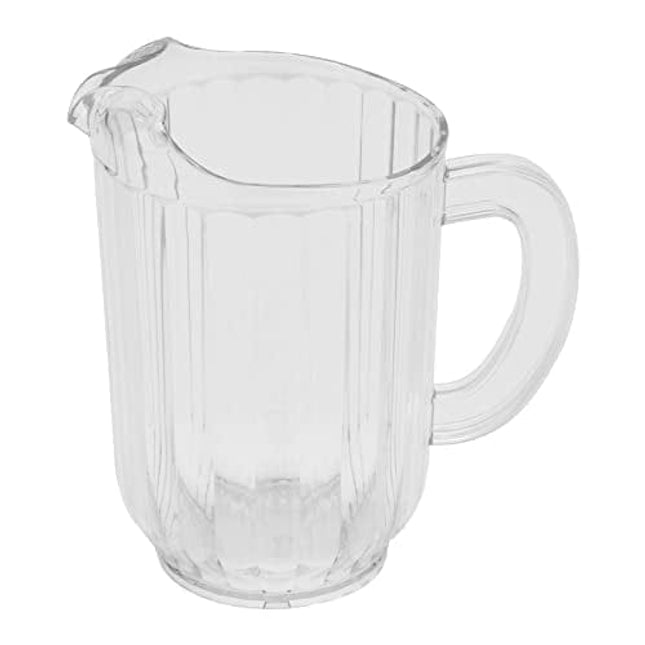 G.E.T. P-2064-1-CL BPA-Free Break-Resistant Restaurant Style Plastic Pitcher, 60 Ounce, Clear